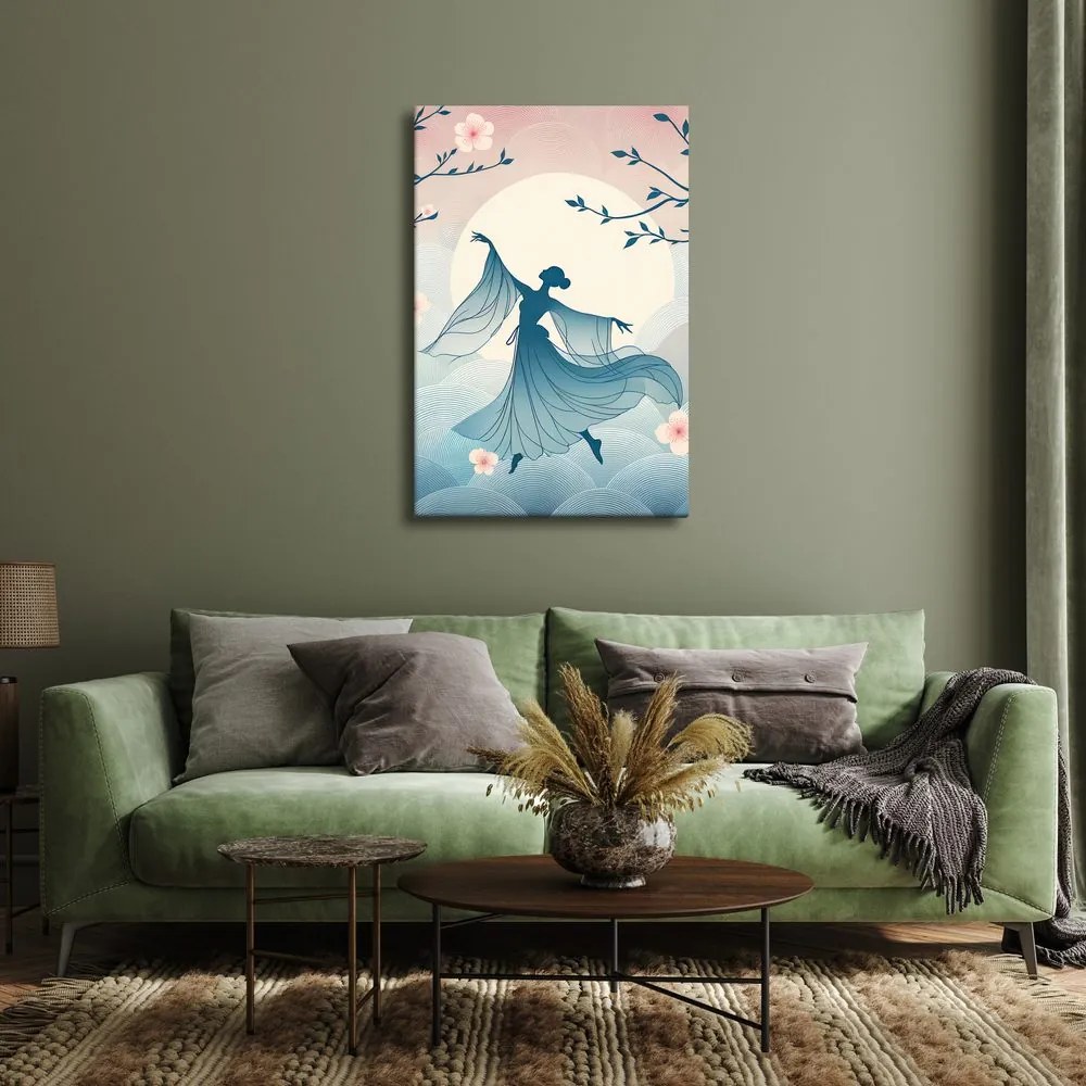 Quadro su tela – Danza elegante in un mattino floreale