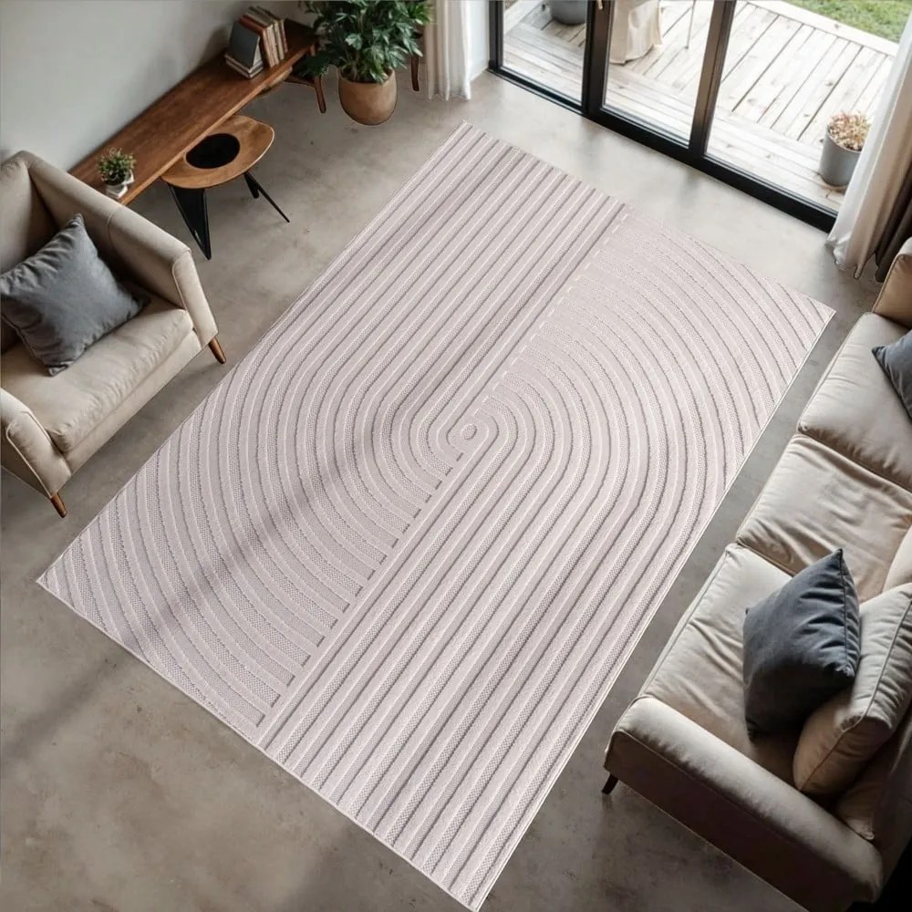 Tappeto da interno/esterno color crema 140x200 cm Doha 1658 Cream – Ayyildiz Carpets