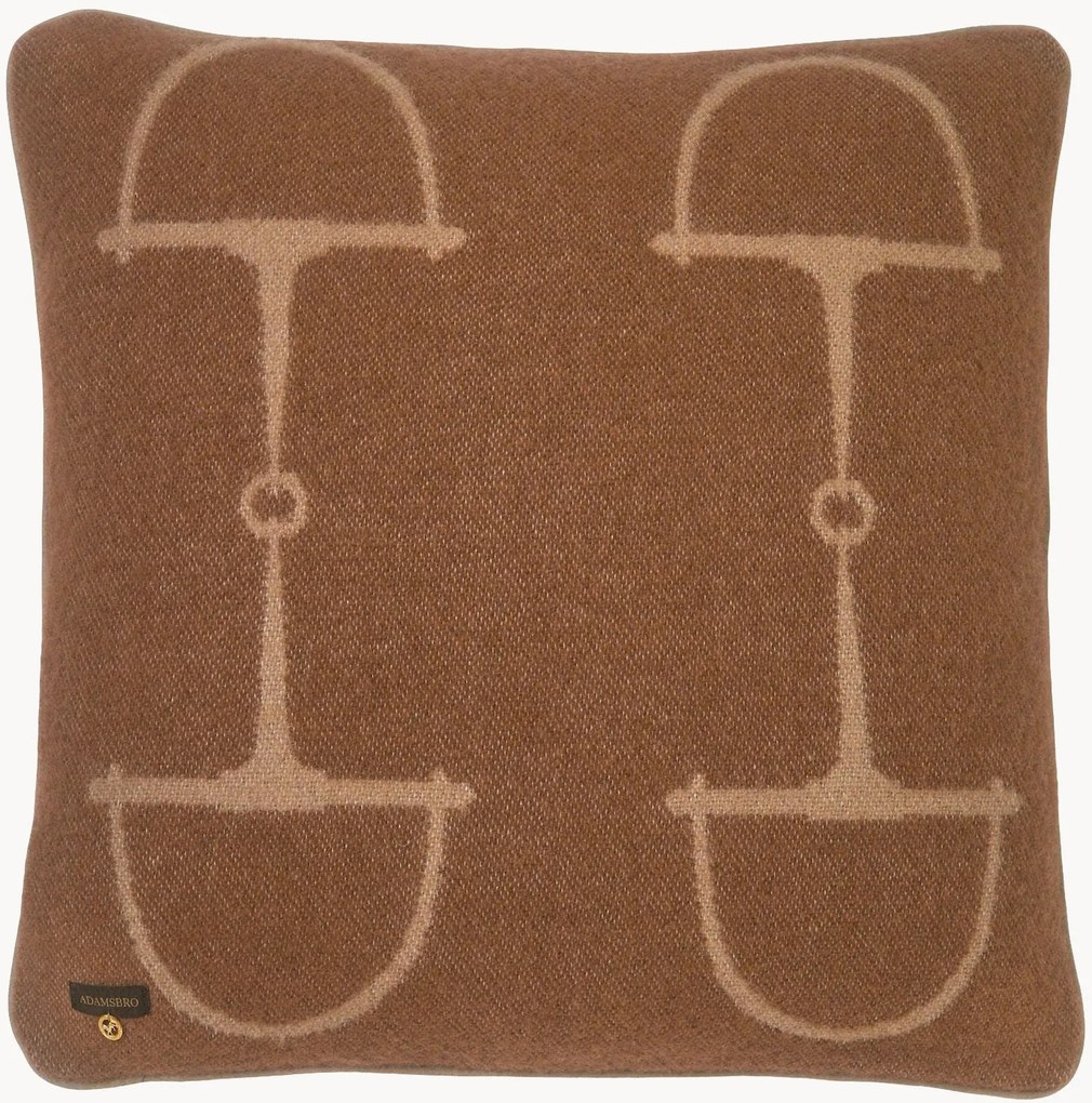 Cuscino reversibile in lana con motivo jacquard Classic
