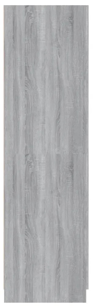 Armadio grigio sonoma 80x52x180 cm in legno multistrato