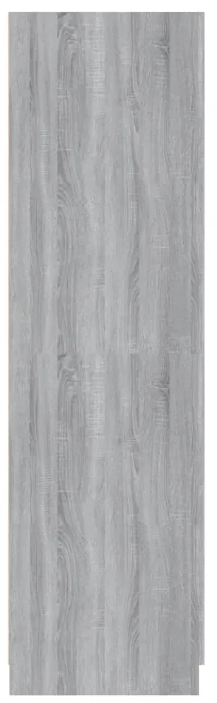 Armadio grigio sonoma 80x52x180 cm in legno multistrato