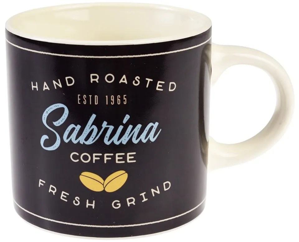 Tazza color antracite/color crema in ceramica 350 ml Sabrina – Rex London