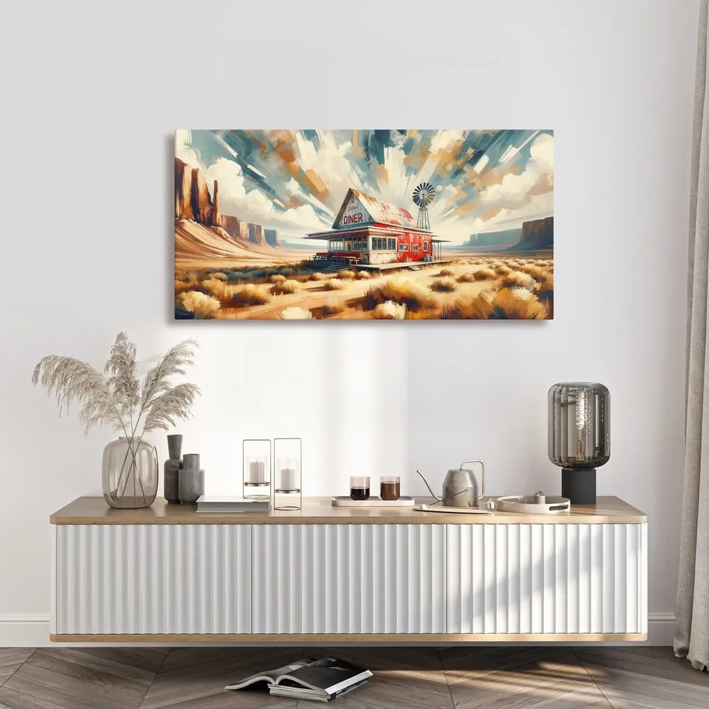Quadro su tela – Sotto il cielo del deserto