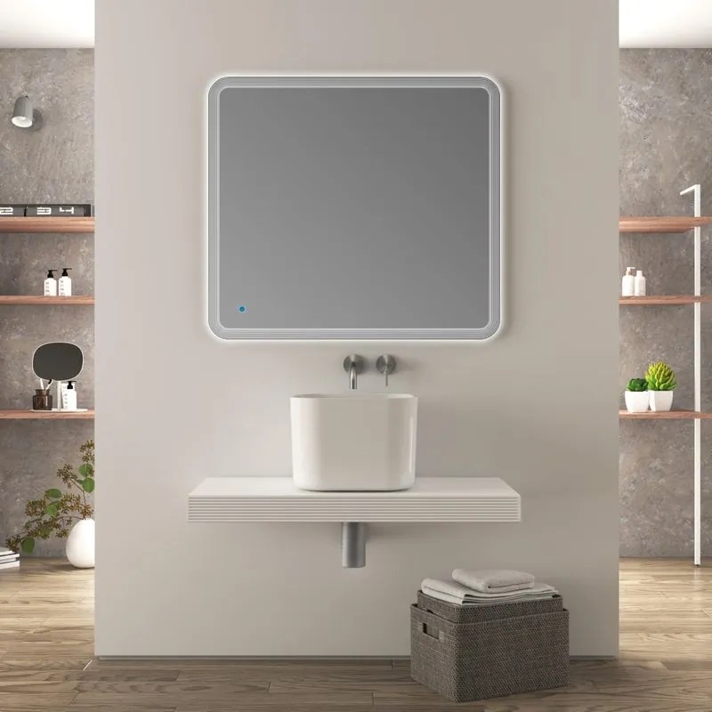 Piano con lavabo da appoggio BADEN HAUS in MDF