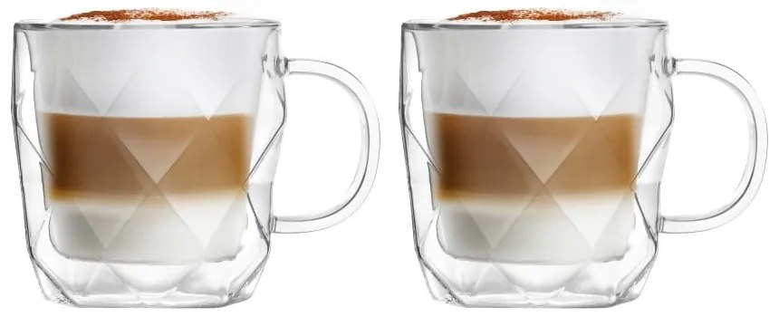 Set di 2 tazze a doppia parete , 330 ml Geo - Vialli Design