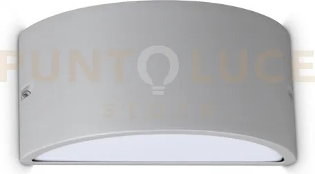 Rex-2 applique a parete ip44 1 luce attacco e27 grigio