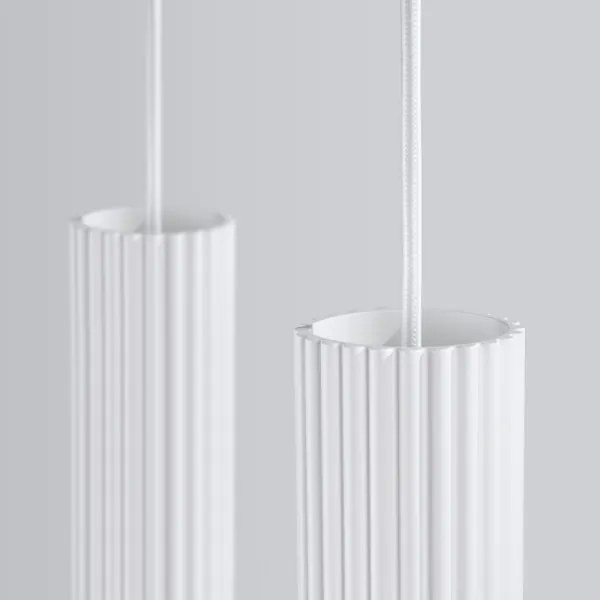 Sollux SL.1536 - Lampadario a sospensione con filo KARBON 2xGU10/10W/230V bianco