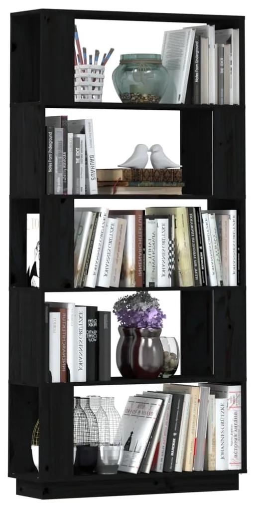 Libreria/divisorio bianco 80x25x163,5 cm legno massello