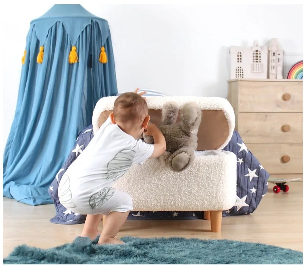 Pouf bianco per bambini Moouv - Artie
