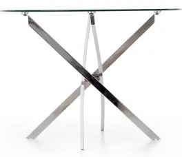 Tavolo da pranzo ESTEN trasparente/argento