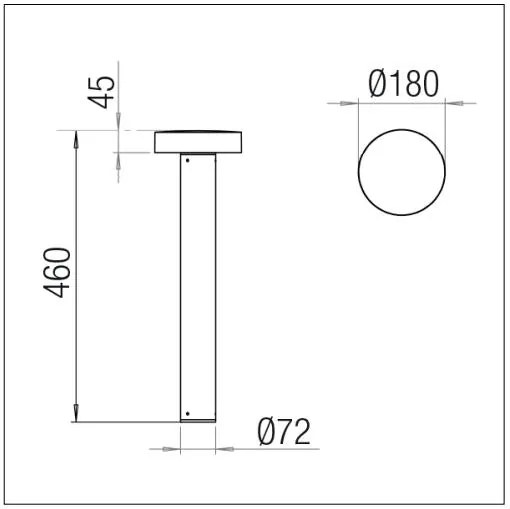 PIN Piantana LED 25W/840