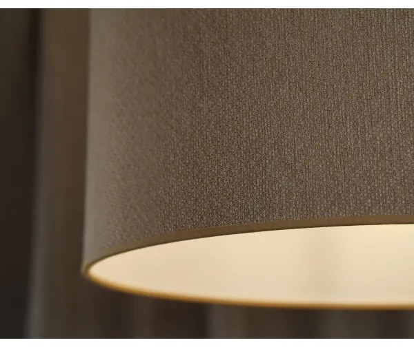 Duolla - Lampadario a sospensione con filo ROLLER ECO RECYCLING 1xE27/15W/230V diametro 45 cm color crema