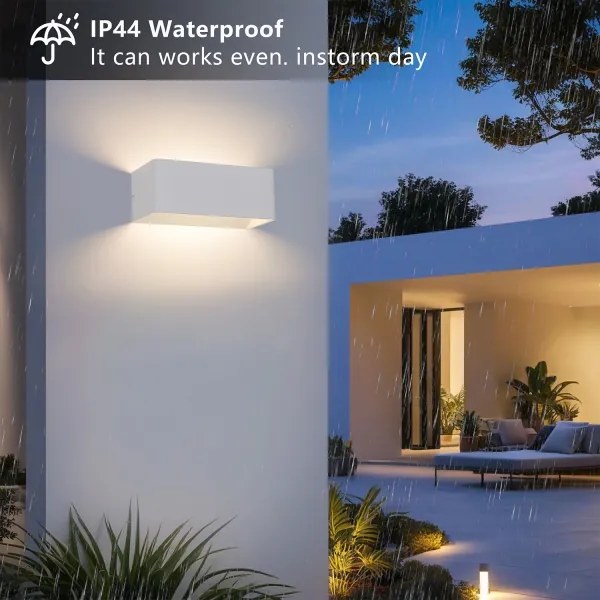 BRILAGI - Applique LED da esterno DONNANI LED/7W/230V 20 cm bianco IP44