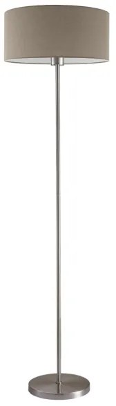 Lampada da terra LED TUNJA 1xE27/20W/230V diam. 38 cm cromo opaco/taupe