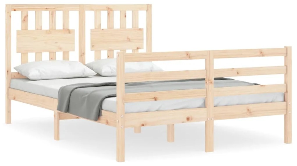 Giroletto con testiera 140x190 cm in legno massello