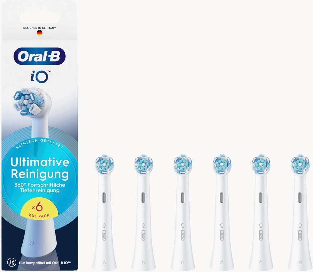 Set di 6 testine di ricambio per spazzolino elettrico Oral-B iO Ultimate Clean