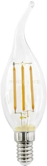 Gla280n- lampadina in vetro trasparente soffio di vento d. 3,5cm 40...