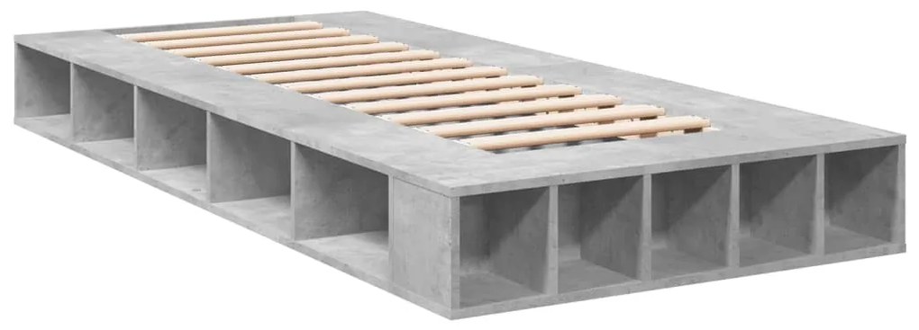 Giroletto grigio cemento 90x190 cm in legno multistrato