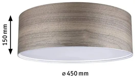 Paulmann 79687 - 3xE27/20W Plafoniera NEORDIC LISKA 230V noce