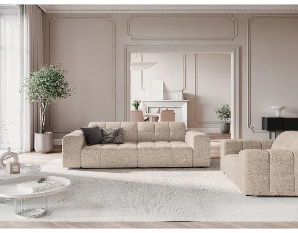 Divano beige 204 cm Chicago - Cosmopolitan Design