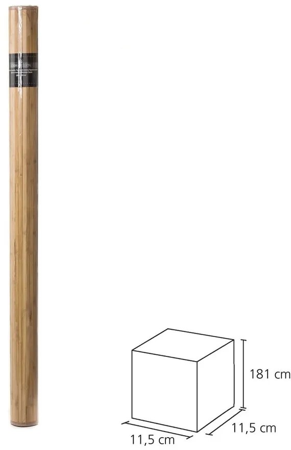 Tappeto in bambù di colore marrone-senape 180x250 cm - Casa Selección