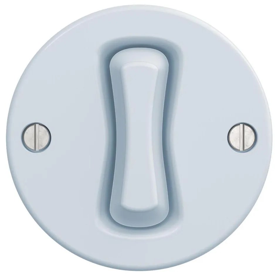 Kliklap - Pulsante retrò senza cornice blu