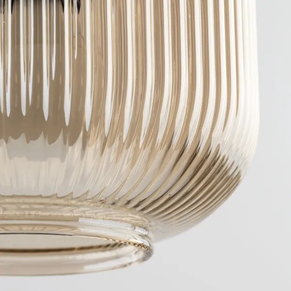 Lampada a sospensione con cavo SOPHIA 1xE14/10W/230V nero/beige fumé