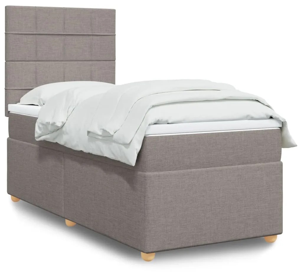 Giroletto A Molle Con Materasso Tortora 100x200 Cm İn Tessuto /