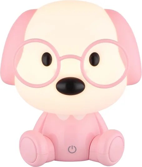 Globo 21761P - Lampada notturna LED ricaricabile PUPPY 1W/5V 500 mAh rosa