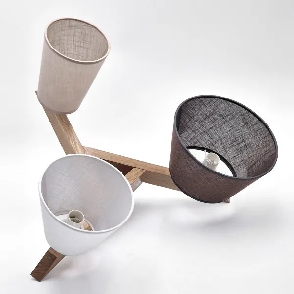 Brilagi - LED  Lampadario a plafone ANTHONY 3xE14/40W/230V quercia