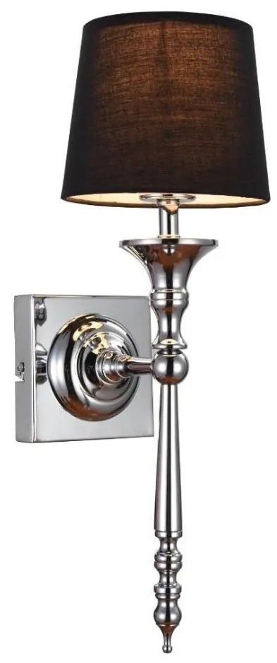 Zuma Line RLB94875-1 - Applique CLOE 1xE27/60W/230V nero/cromo lucido