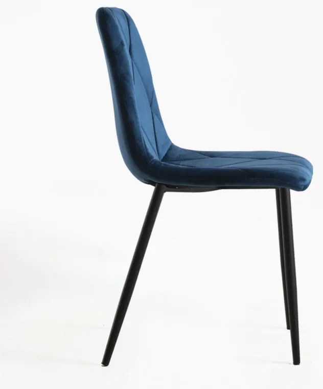 Sedia Lyke Velluto - Blu