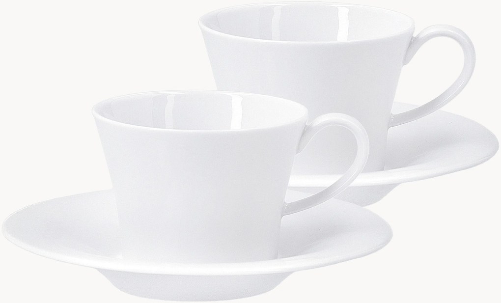 Set di 4 tazzine da caffè fatte a mano con piattino Berlin