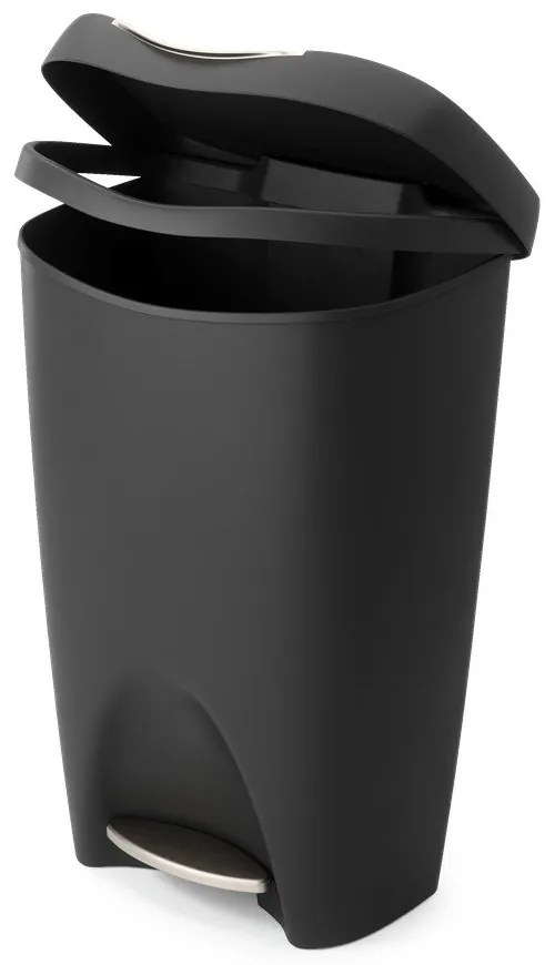 Bidone nero in plastica 50 l Brim - Umbra
