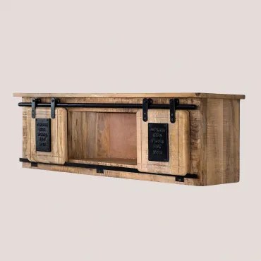 Mensola da parete in legno Uain Style Legno Riciclato - Sklum