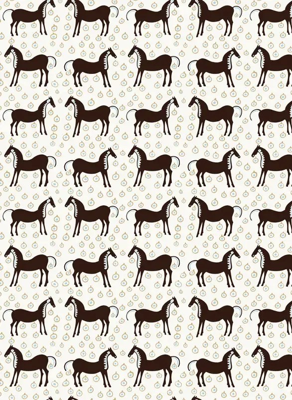 Marimekko Carta da parati Musta Tamma - 25171