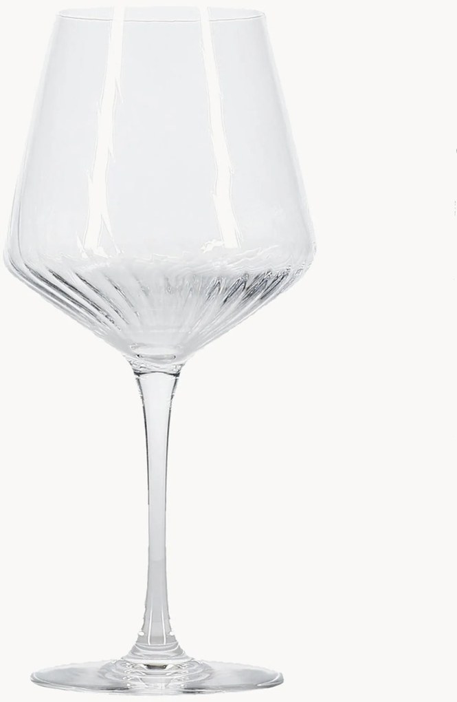Set di 4 bicchieri da vino rosso in cristallo Robi