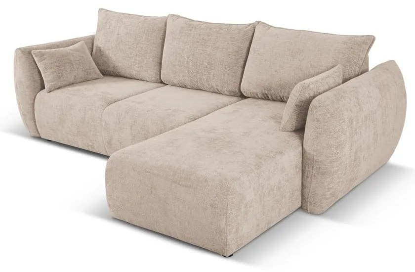 Divano angolare beige (angolo destro) Matera - Cosmopolitan Design