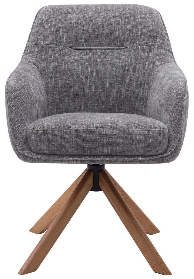 Set di sedie da pranzo grigia in imbottito 2 pz Avola – Unique Furniture