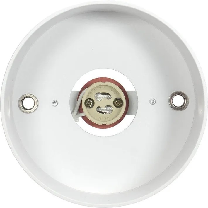 Applique da soffitto per lampade AR111 Fissa Bianca