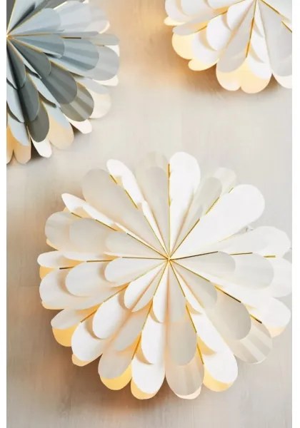 Markslöjd 705309 - Decorazione natalizia MARIGOLD 1xE14/25W/230V d. 60 cm bianco