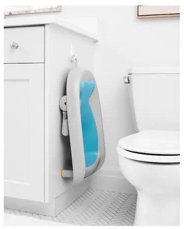 Skip Hop - Vaschetta MOBY blu con supporto ergonomico