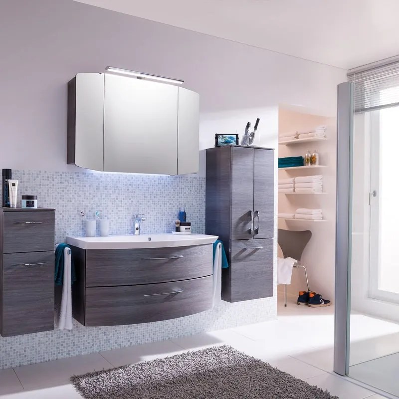 Mobile da bagno sospeso sotto lavabo L 99 x H 48 x P 48 cm bianco, 2 cassetti PELIPAL Cassca