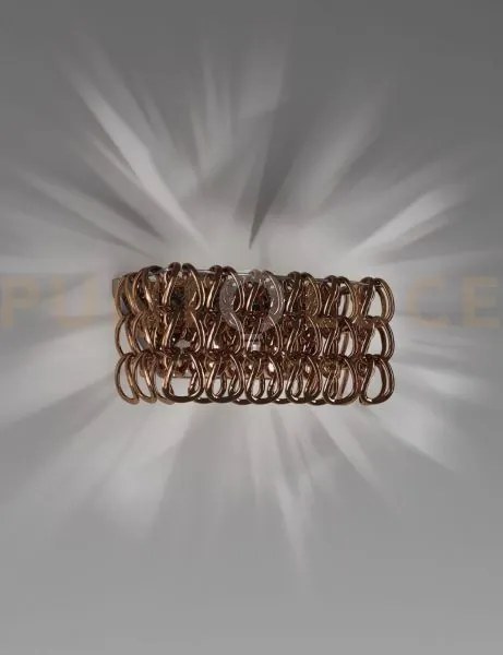 Giogali applique a parete 2 cristallo rame e cromo lucido 2 luci at...