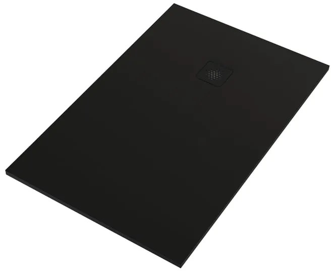 Piatto doccia SENSEA in composito minerale di resina gelificata Remix V3 nero L 90 x L 140 x H 2.8 cm opaco