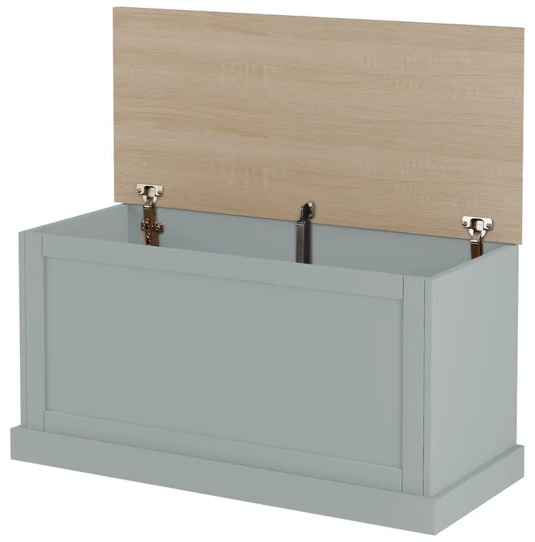 Cassapanca grigia 90x45 cm Binz - Støraa