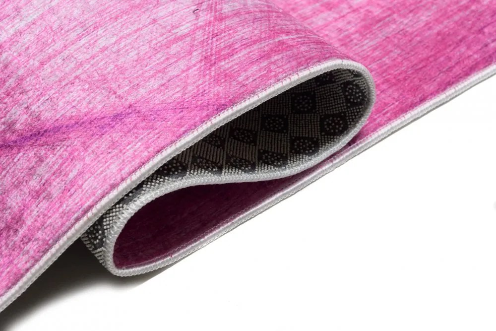 Tappeto di tendenza astratto blu e rosa Larghezza: 140 cm | Lunghezza: 200 cm