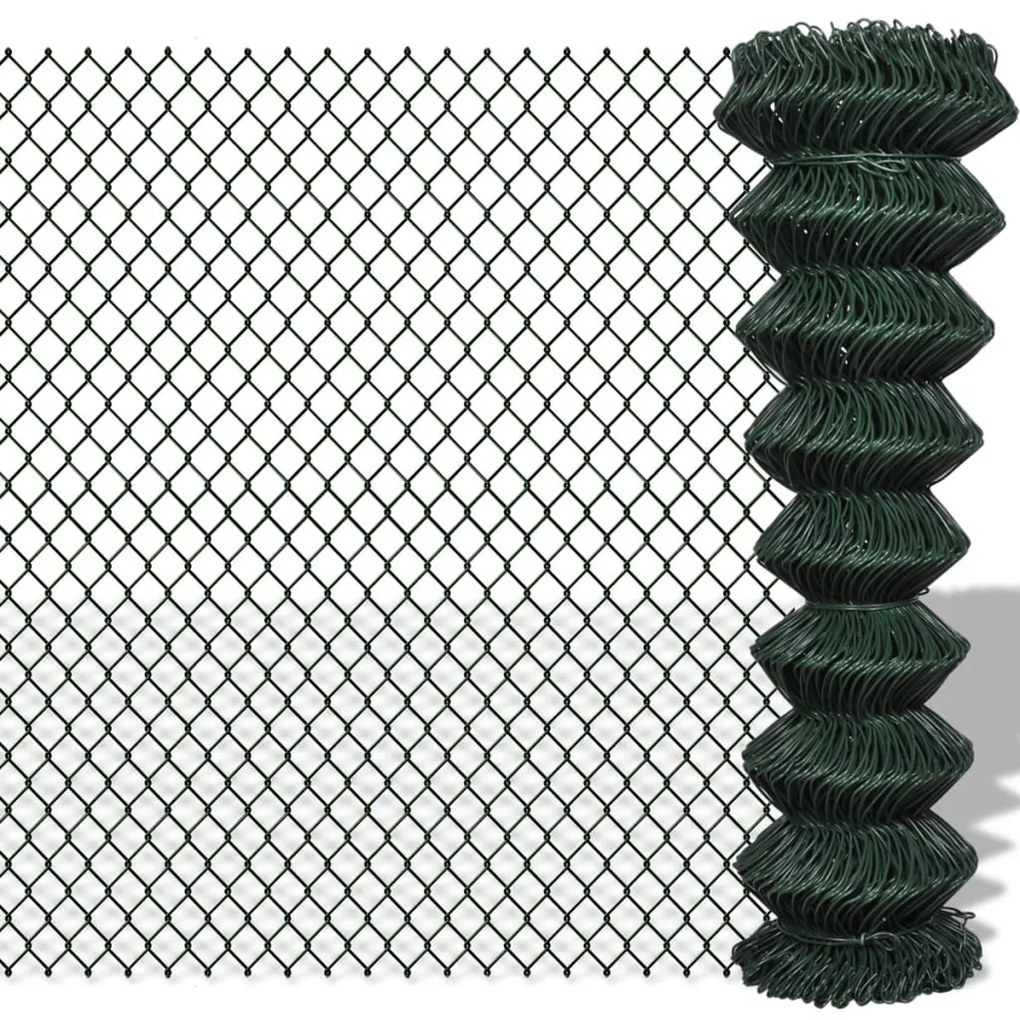 Recinzione A Rete İn Acciaio 1,5x25 M Verde /
