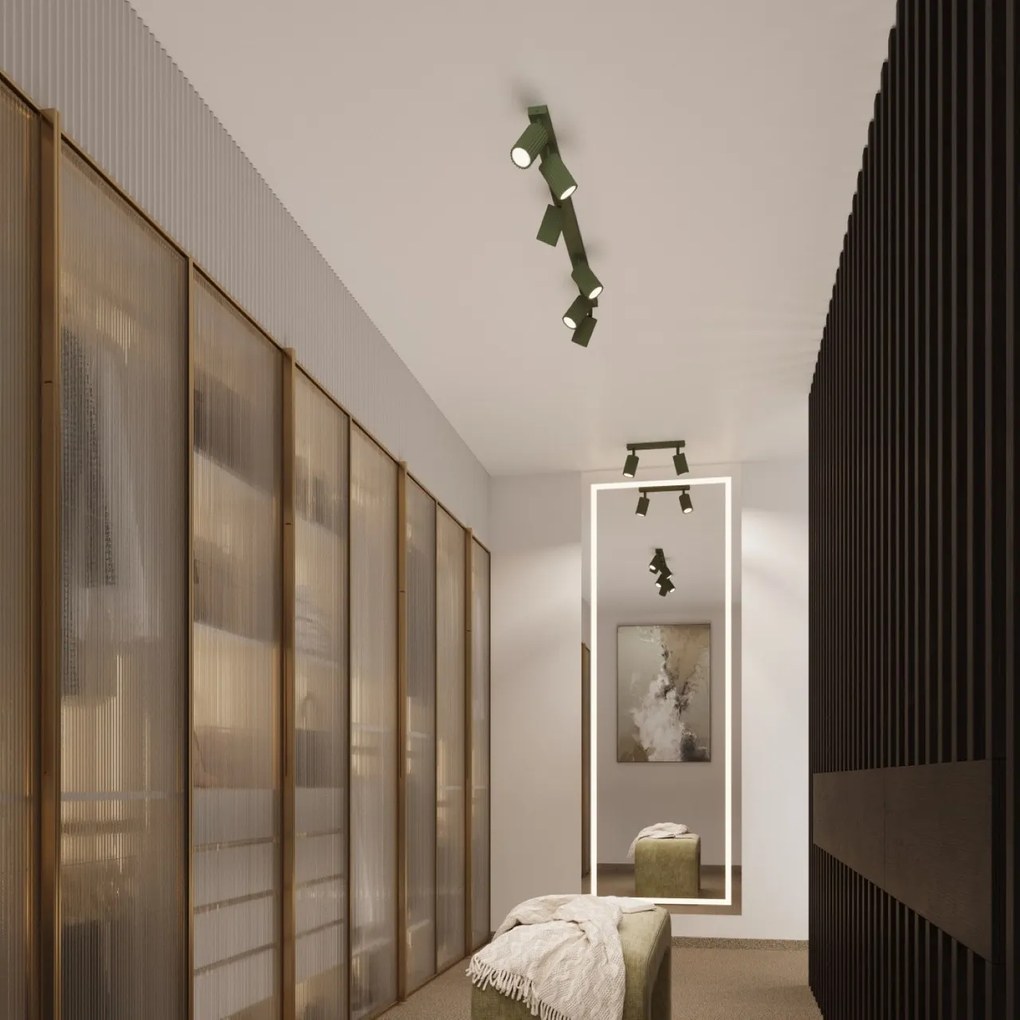 Plafoniera da Soffitto 2xGU10 in Alluminio KARBON 2