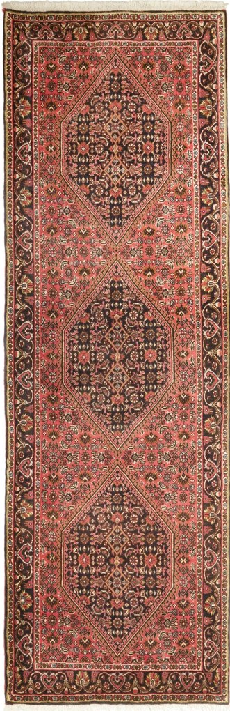 Bidjar Tappeto 70x210 Blu (Iran) Annodato A Mano